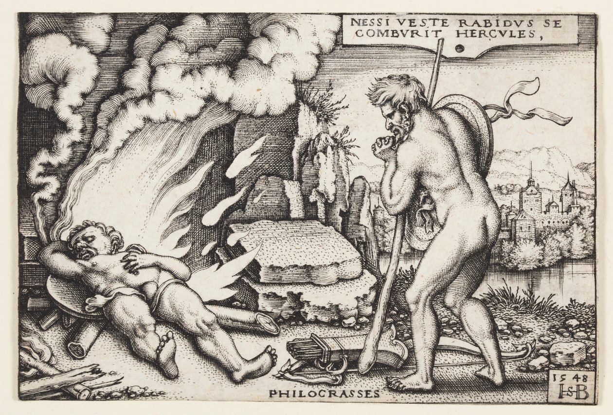 A Morte de Hércules de Hans Sebald Beham