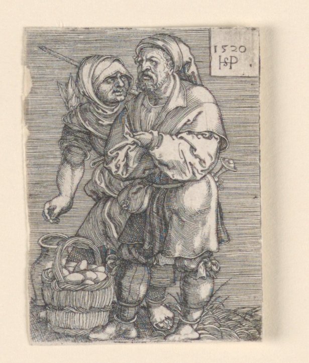 O vendedor de ovos de Hans Sebald Beham