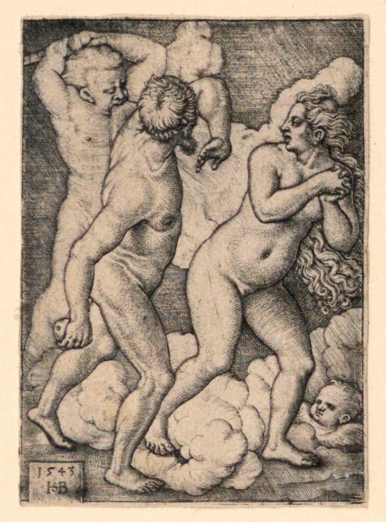 A expulsão do paraíso de Hans Sebald Beham