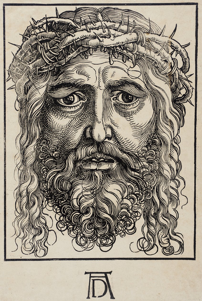 A cabeça de Cristo coroada de espinhos de Hans Sebald Beham