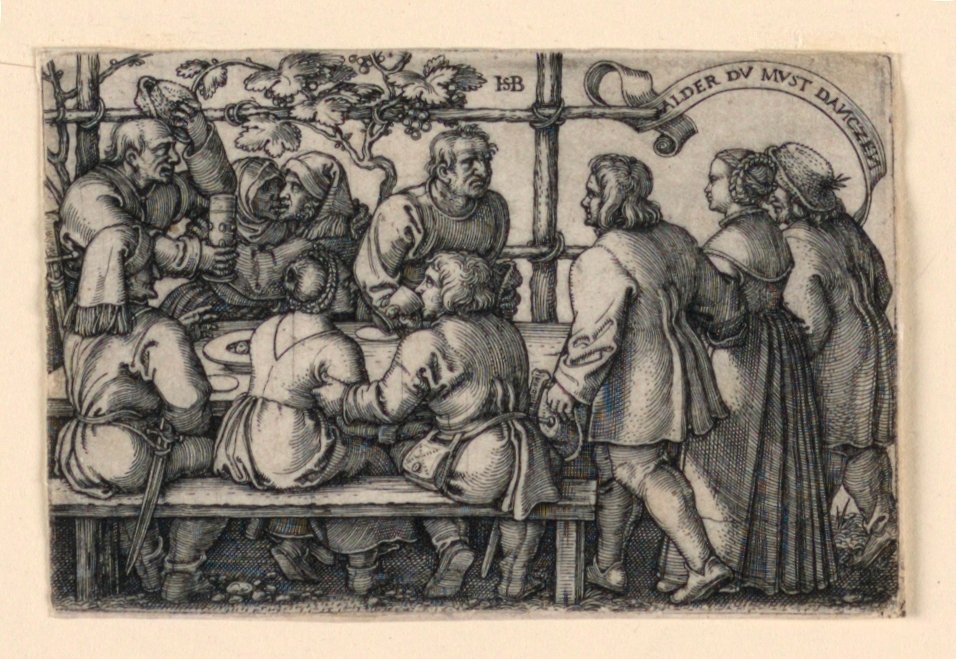 A Festa dos Camponeses (Alder du must danczen) de Hans Sebald Beham