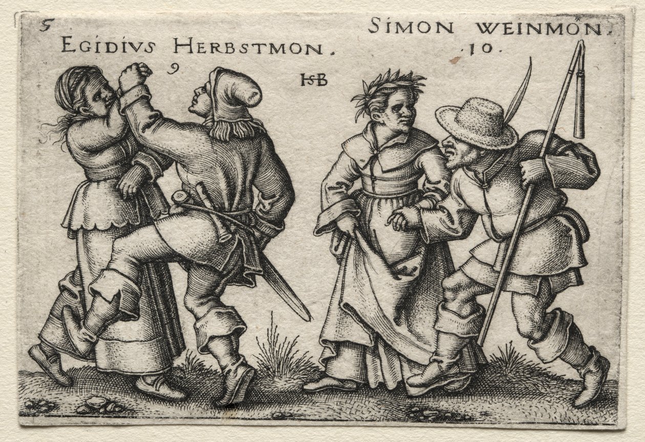 O Casamento da Aldeia: Egidius Herbstmon / Simon Weimon de Hans Sebald Beham