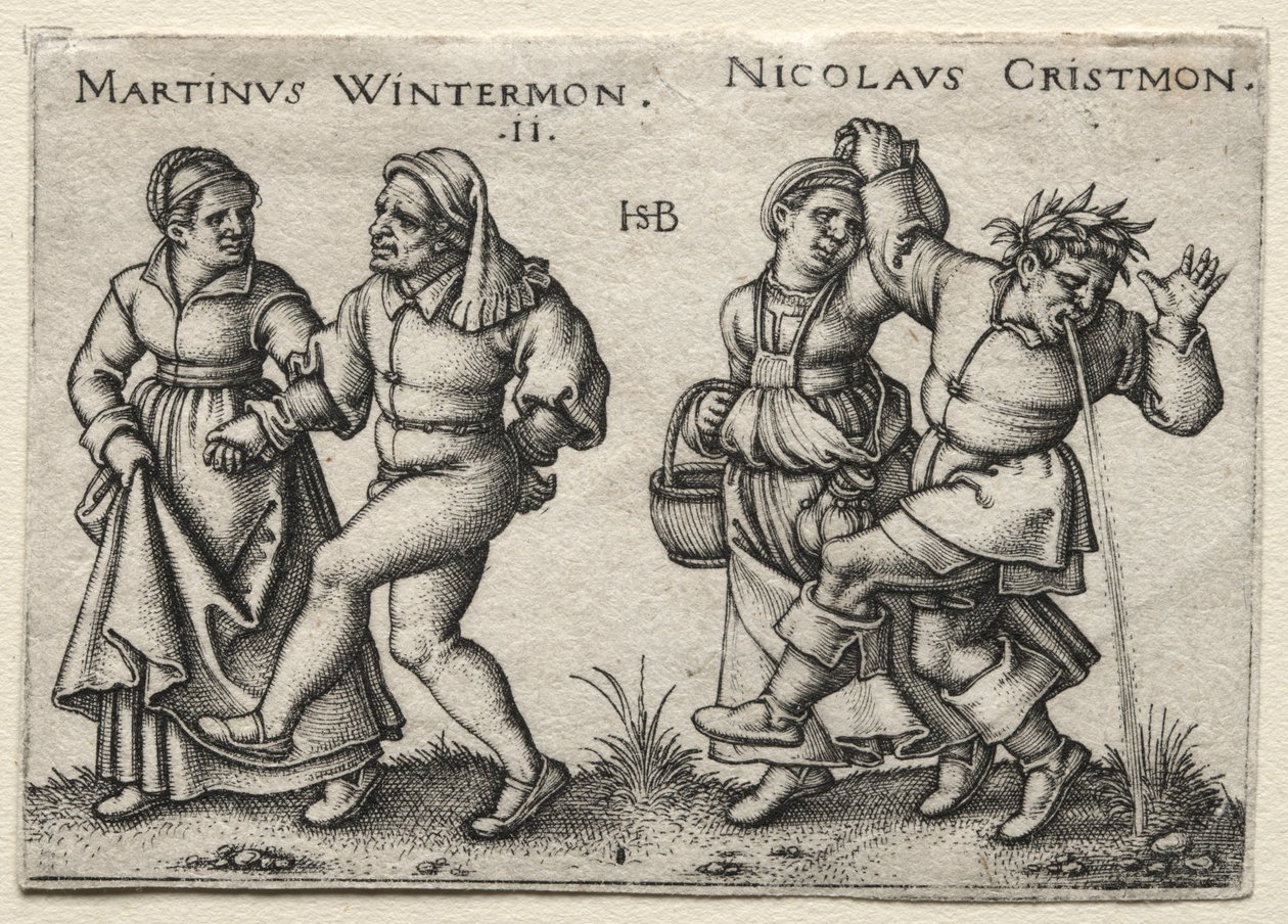 O Casamento da Aldeia: Martinus Wintermon / Nicolaus Cristmon de Hans Sebald Beham