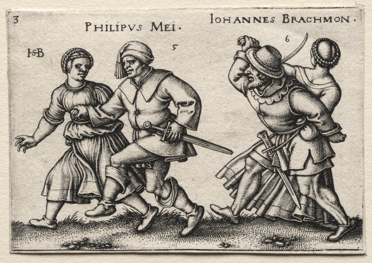 O Casamento na Aldeia: Philipus Mei / Johannes Brachmon de Hans Sebald Beham