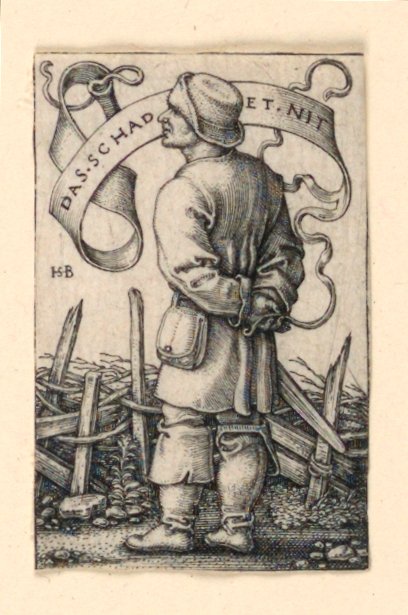 O Camponês do Tempo: "Não dói" de Hans Sebald Beham