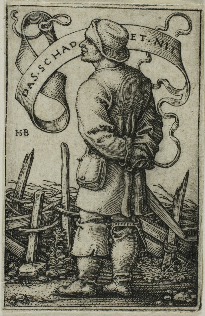 O Camponês do Tempo "Não dói" de Hans Sebald Beham