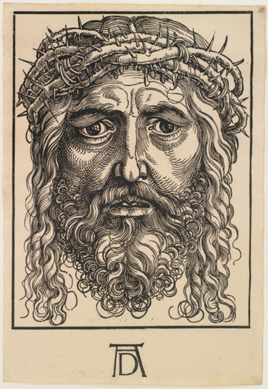 A cabeça de Cristo coroada de espinhos de Hans Sebald Beham