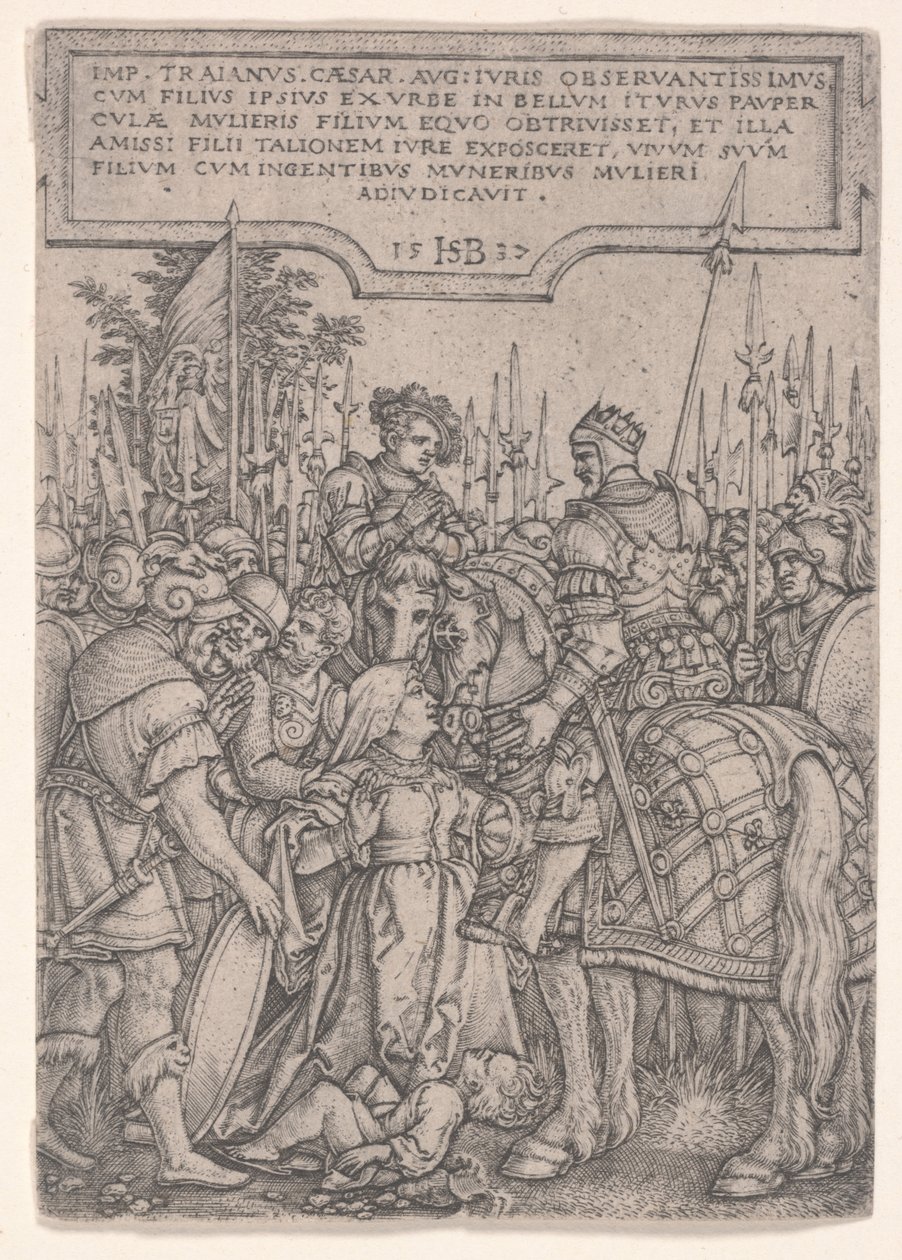 A Justiça de Trajano de Hans Sebald Beham