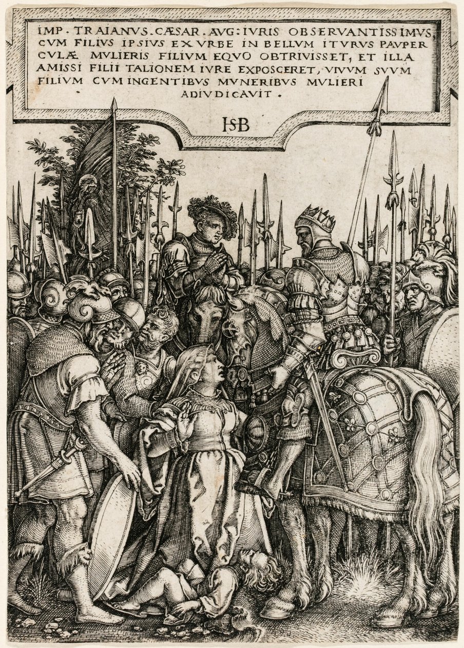 A Justiça de Trajano de Hans Sebald Beham
