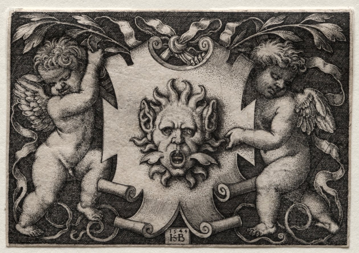 Vinheta au Mascaron, 1544. de Hans Sebald Beham