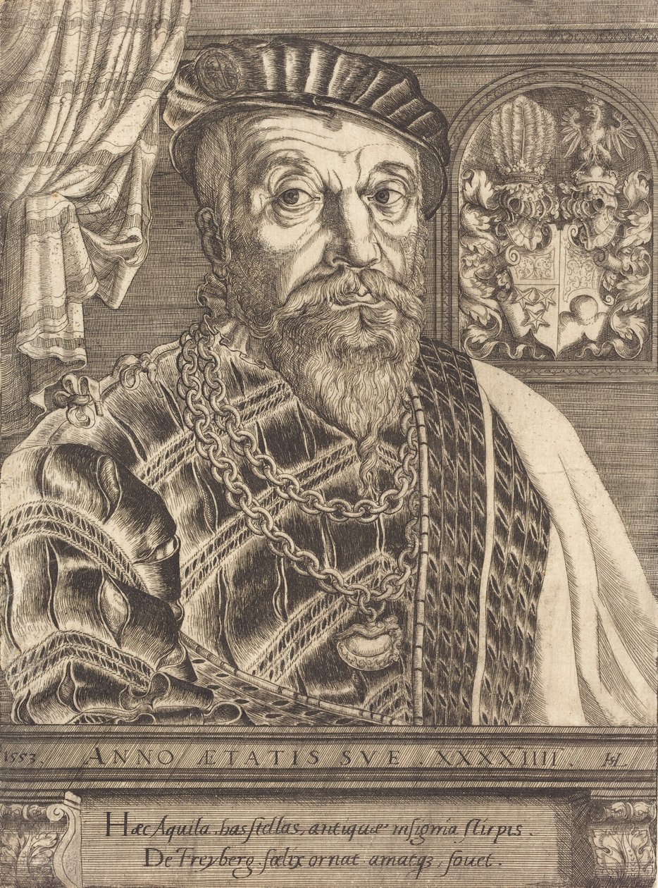 Pancraz von Freyberg Hohenschau, 1553. de Hans Sebald Lautensack