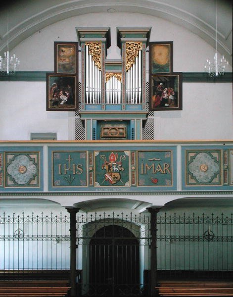 Órgão no claustro, c.1641 de Hans Sichelbein Sichelbein