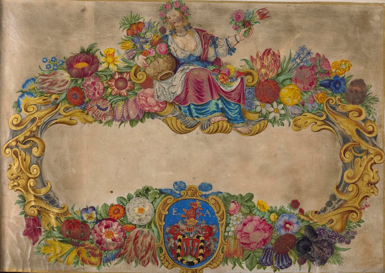desenho, álbum, impressão de Hans Simon Holtzbecker