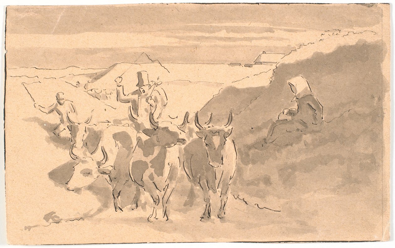 Um touro à deriva em um buraco de Hans Smidth