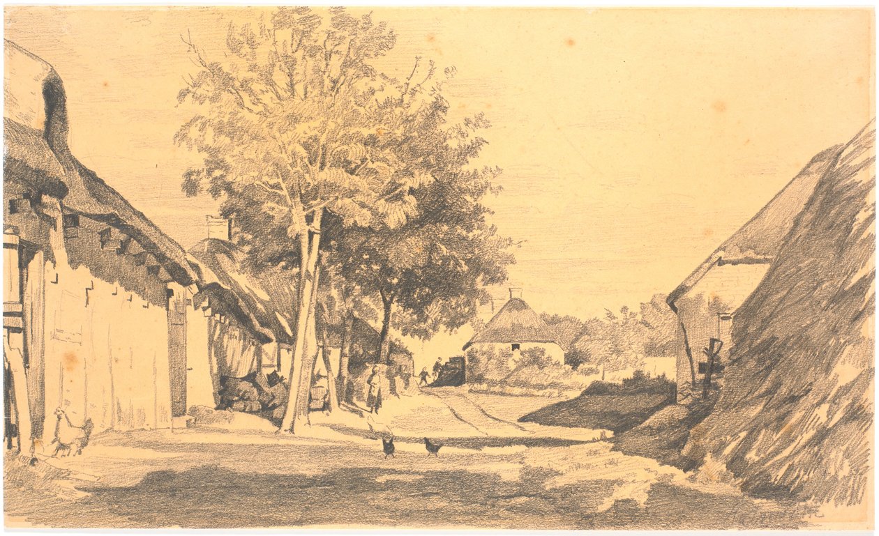 Rua da vila ao sol de Hans Smidth