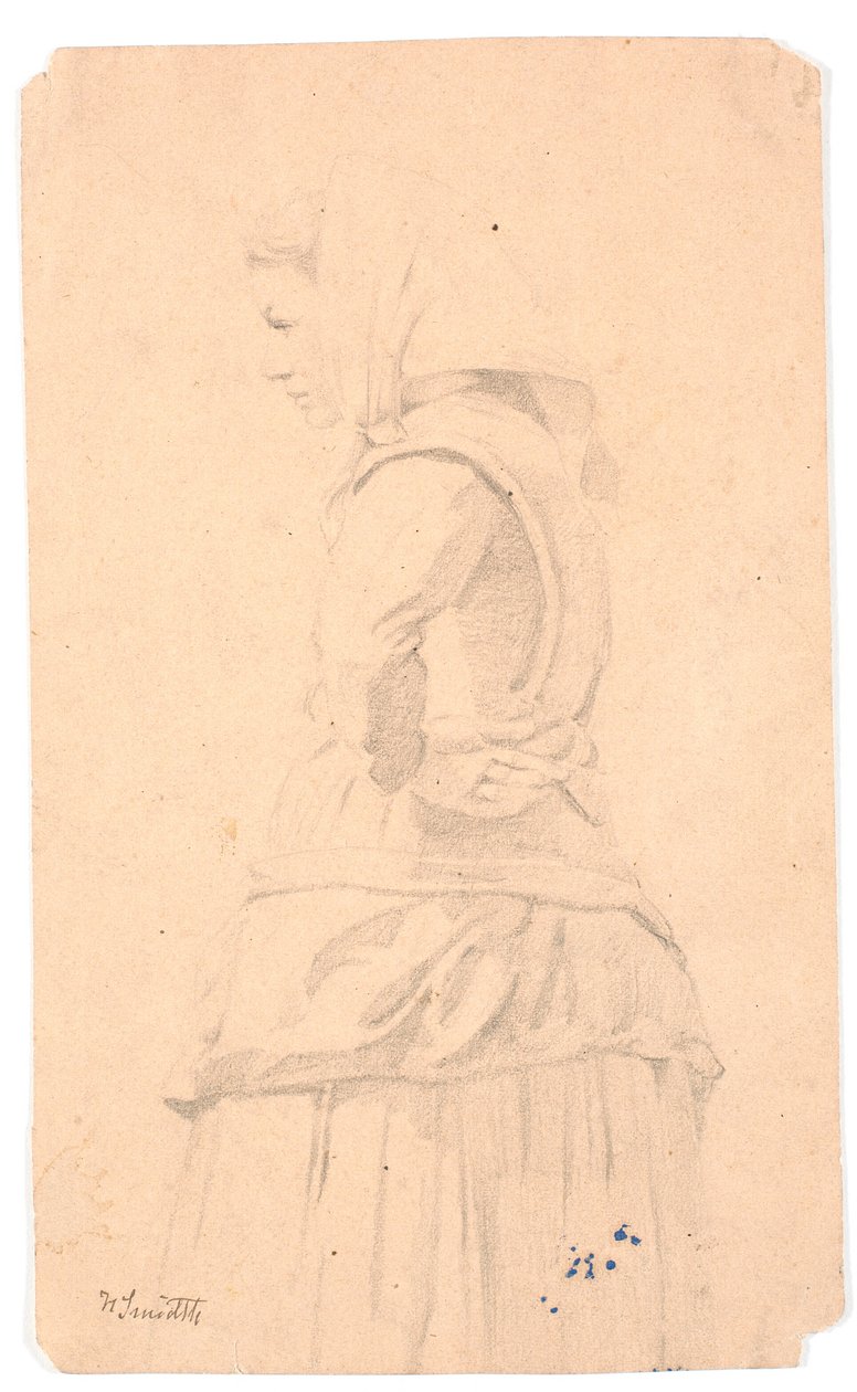 camponesa em pé de Hans Smidth