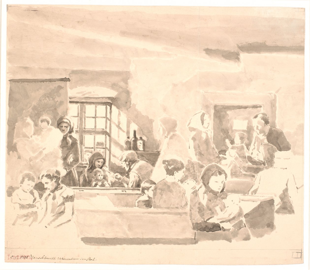 Vacinação em uma escola de Hans Smidth