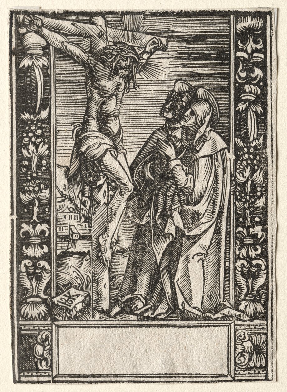 Santa Maria e São João Diante da Cruz de Hans Springinklee