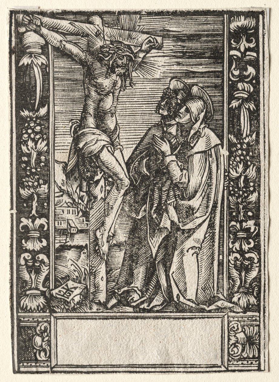 Santa Maria e São João Antes da Cruz. de Hans Springinklee