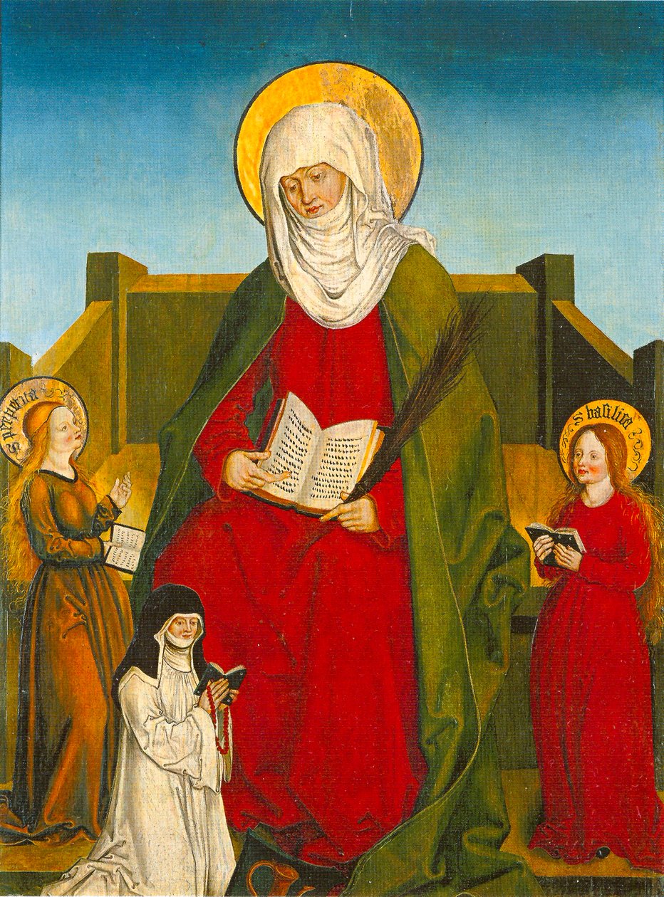 Santa Mónica - Altar de Inzigkofen de Hans und Jakob Strüb