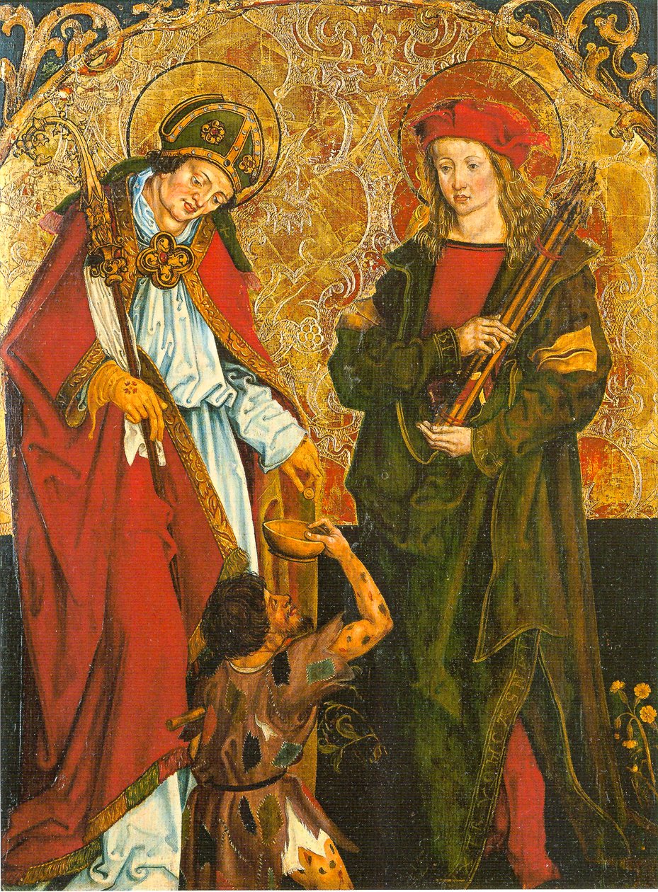 Santos Martinho e Sebastião - Altar de Inzigkofen de Hans und Jakob Strüb
