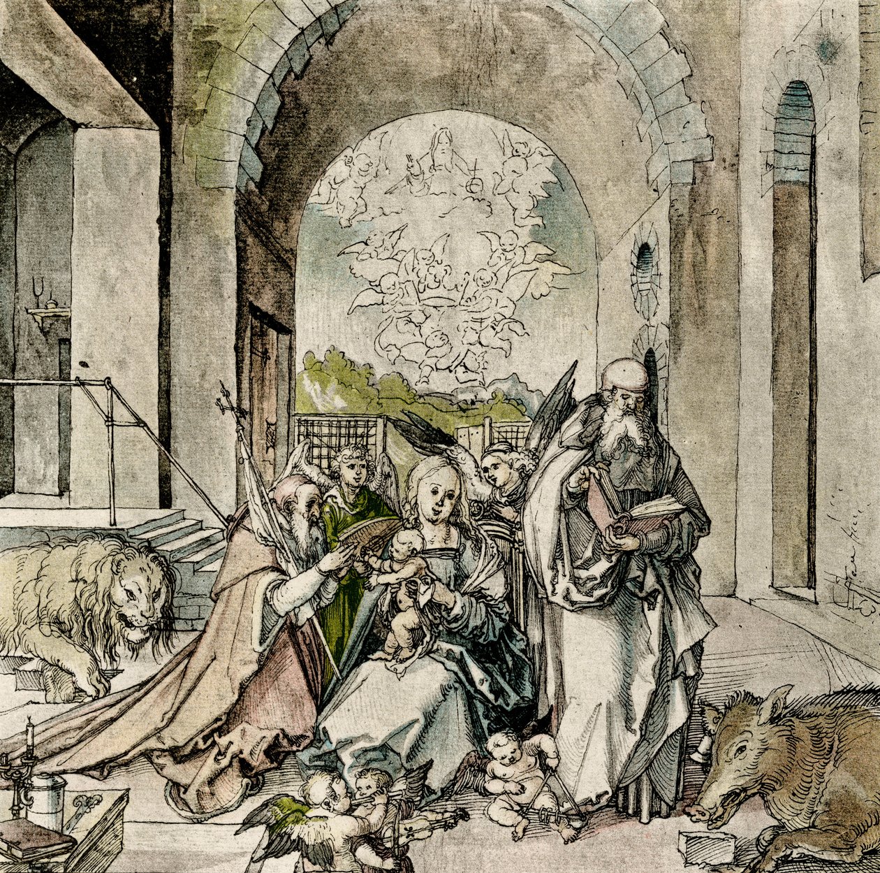 Madonna com São Jerônimo e Anton de Hans Suess Kulmbach