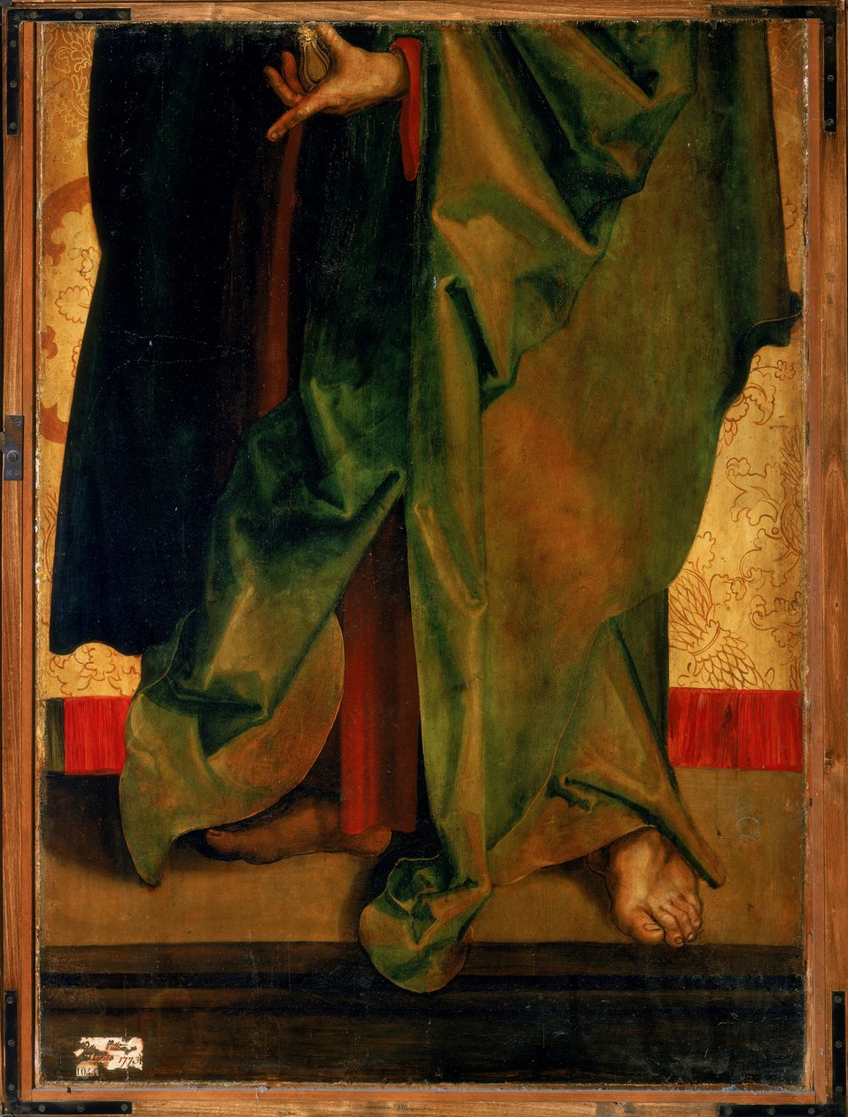 Saint Paul, parte inferior, detalhe de histórias de São Pedro e São Paulo de Hans Suess Kulmbach