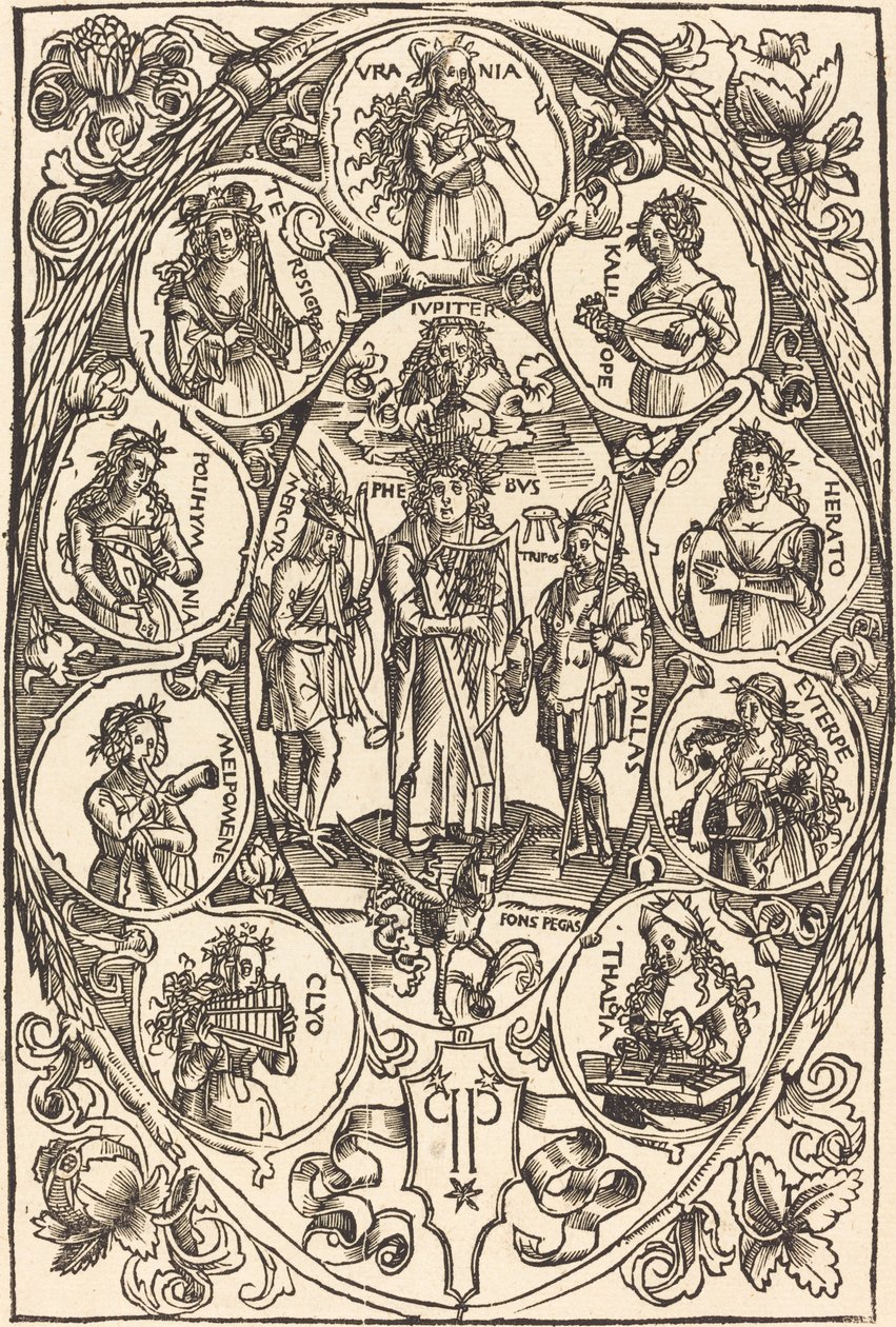 Apolo e as Musas de Hans Süss von Kulmbach