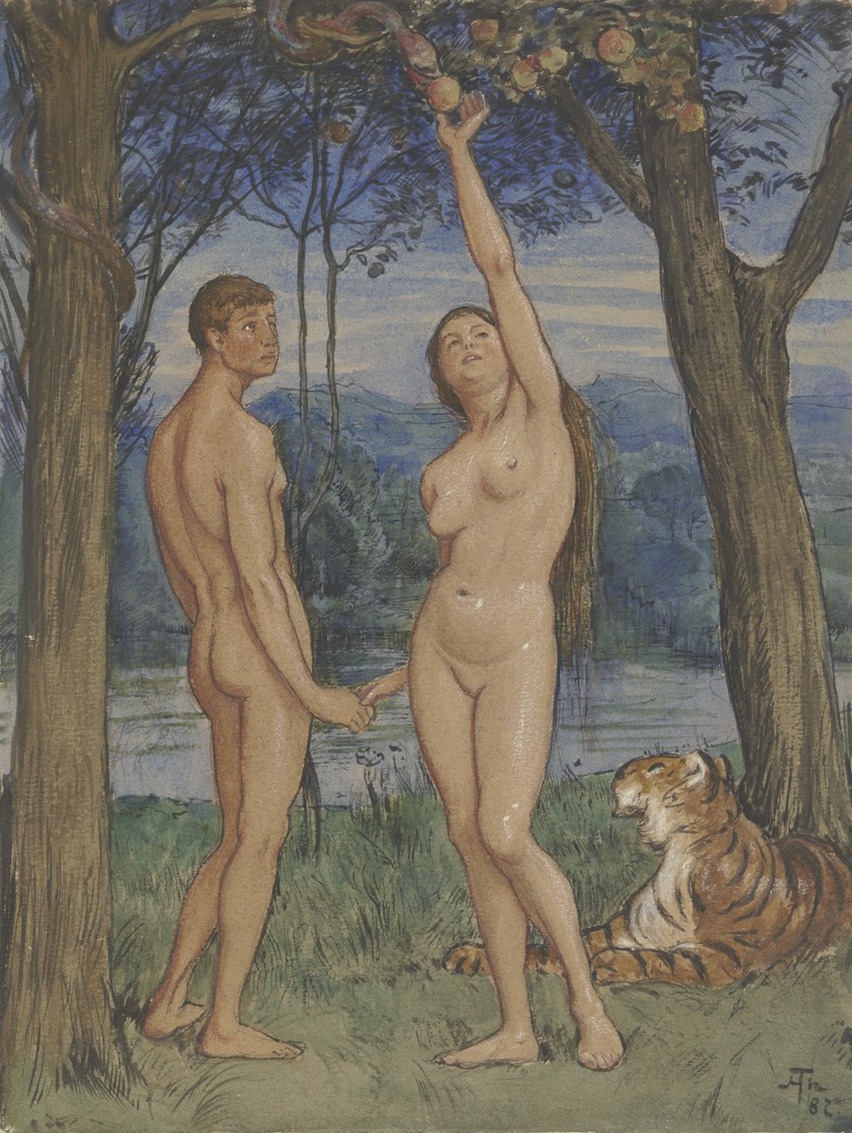 Adão e Eva de Hans Thoma