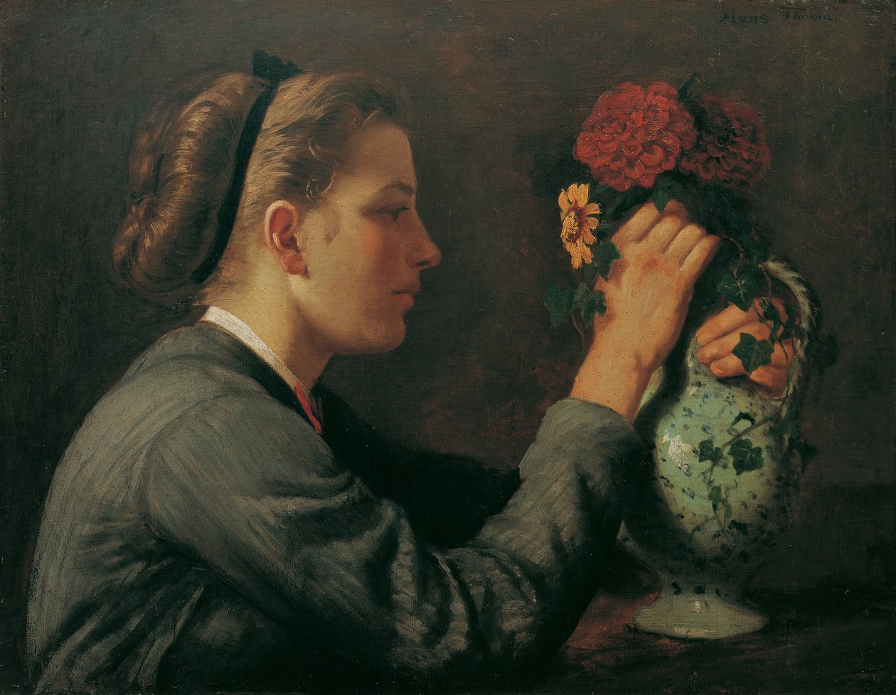 Agathe Thoma, irmã do artista de Hans Thoma