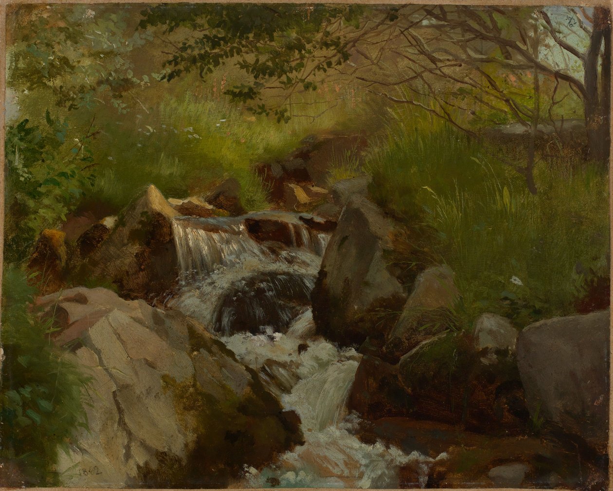Riacho entre rochas de Hans Thoma