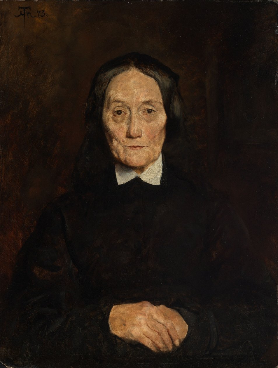 Retrato da Senhora Scholderer de Hans Thoma
