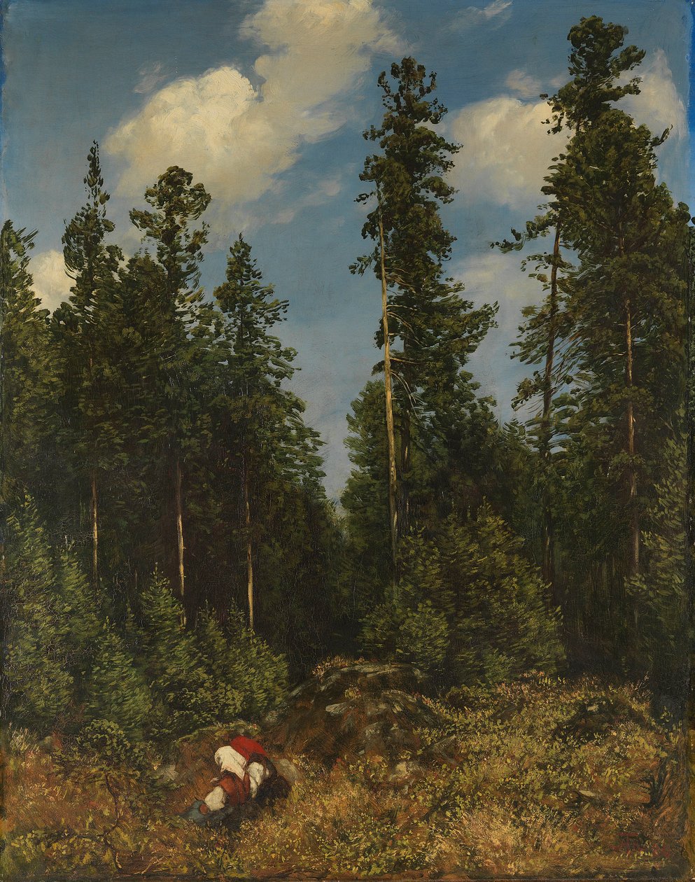Abeto da Floresta Negra (apanhadores de bagas) de Hans Thoma