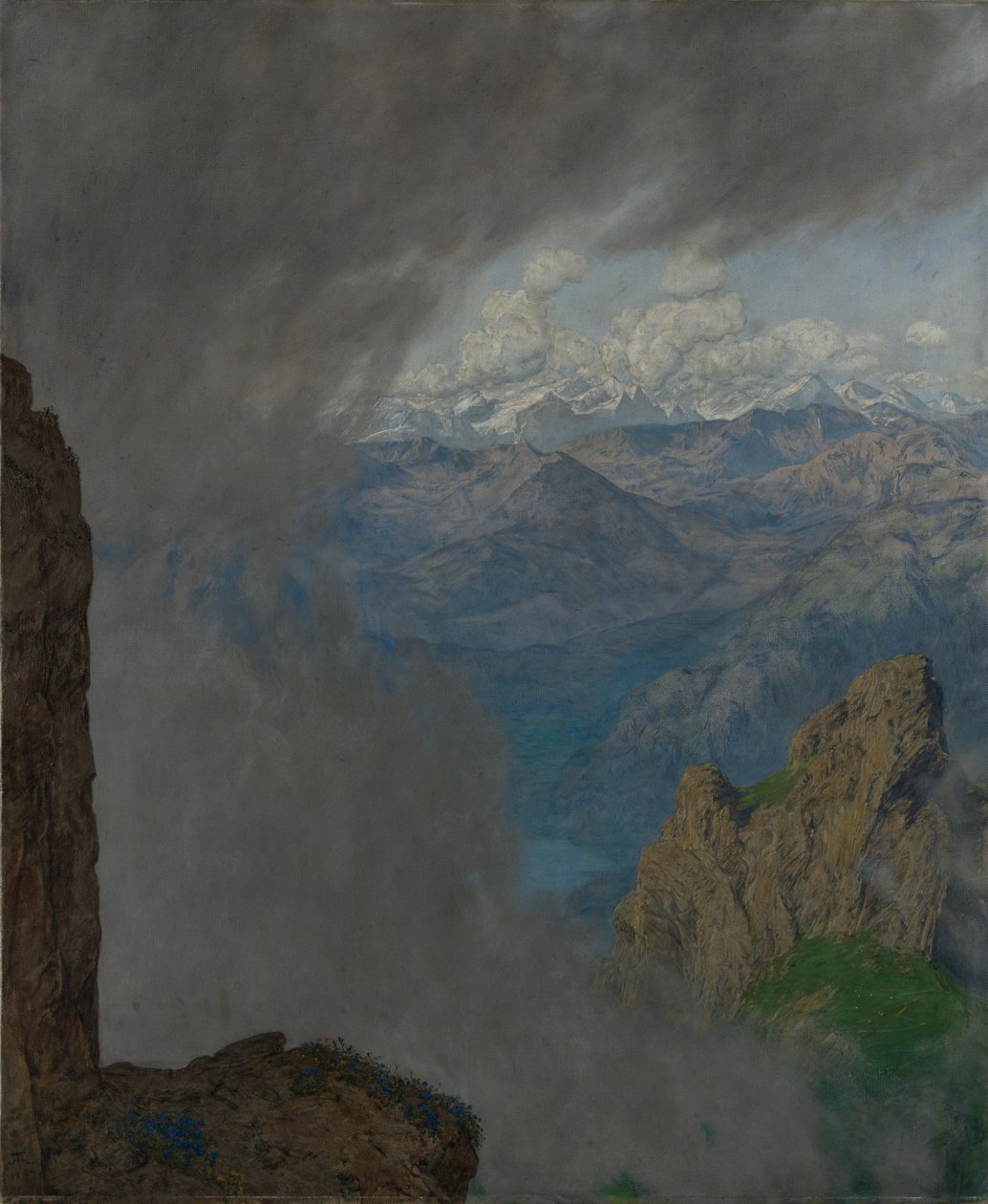 Vista do Pilatus de Hans Thoma