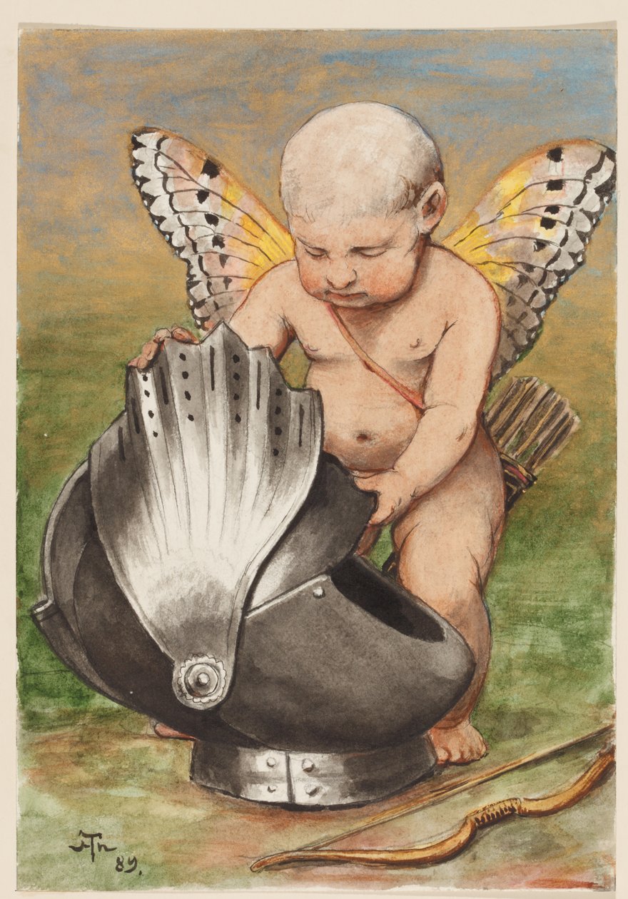 Querubim com capacete de Hans Thoma