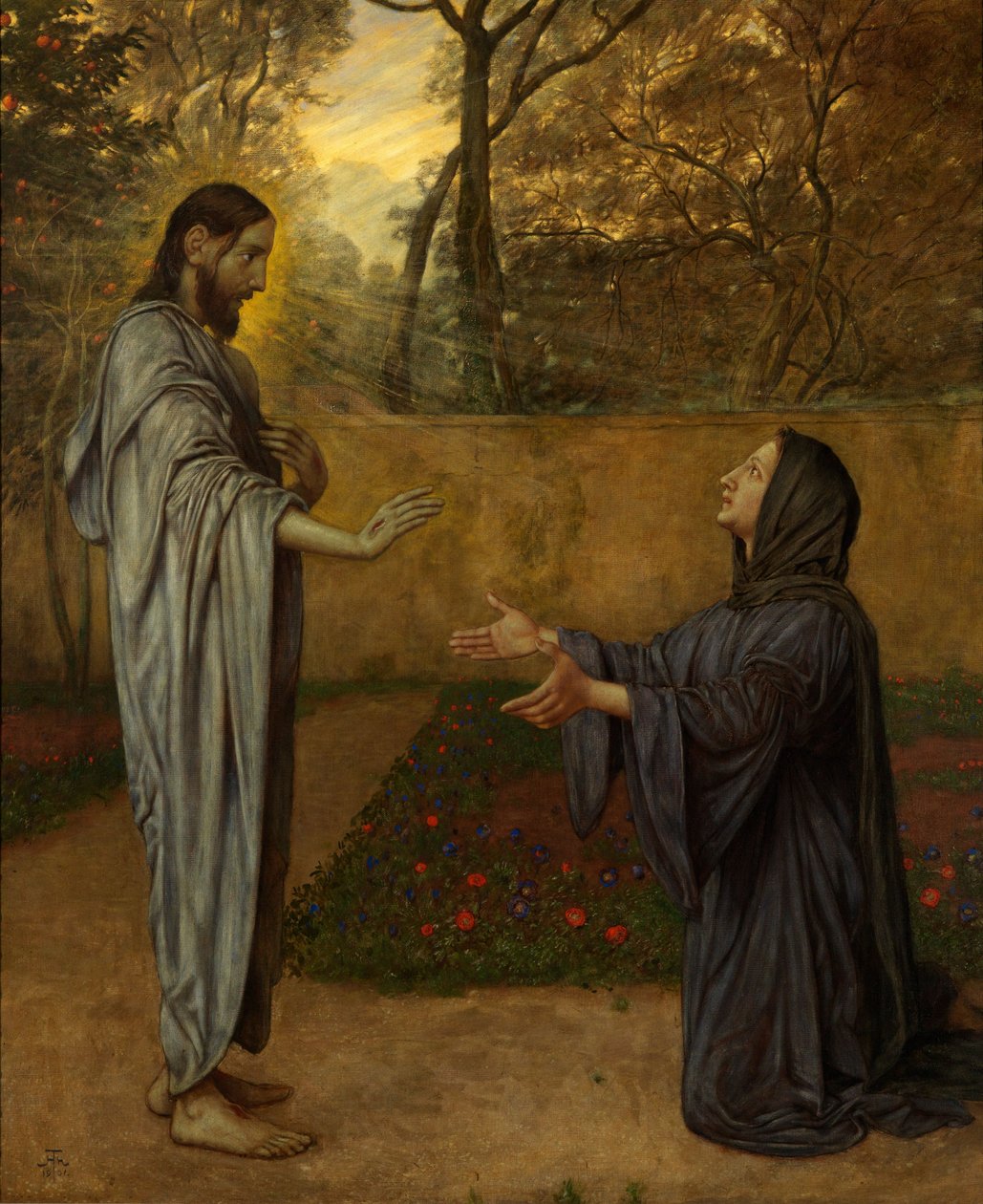 Cristo como jardineiro de Hans Thoma