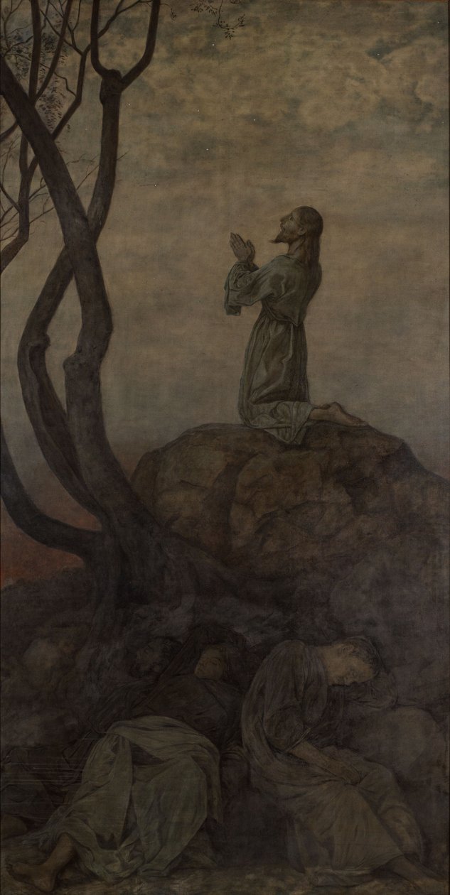 Cristo no Monte das Oliveiras de Hans Thoma