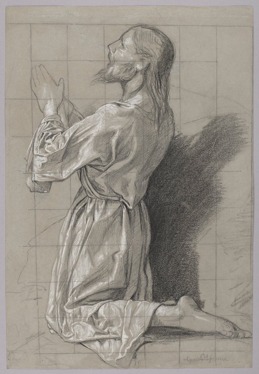 Cristo no Monte das Oliveiras de Hans Thoma