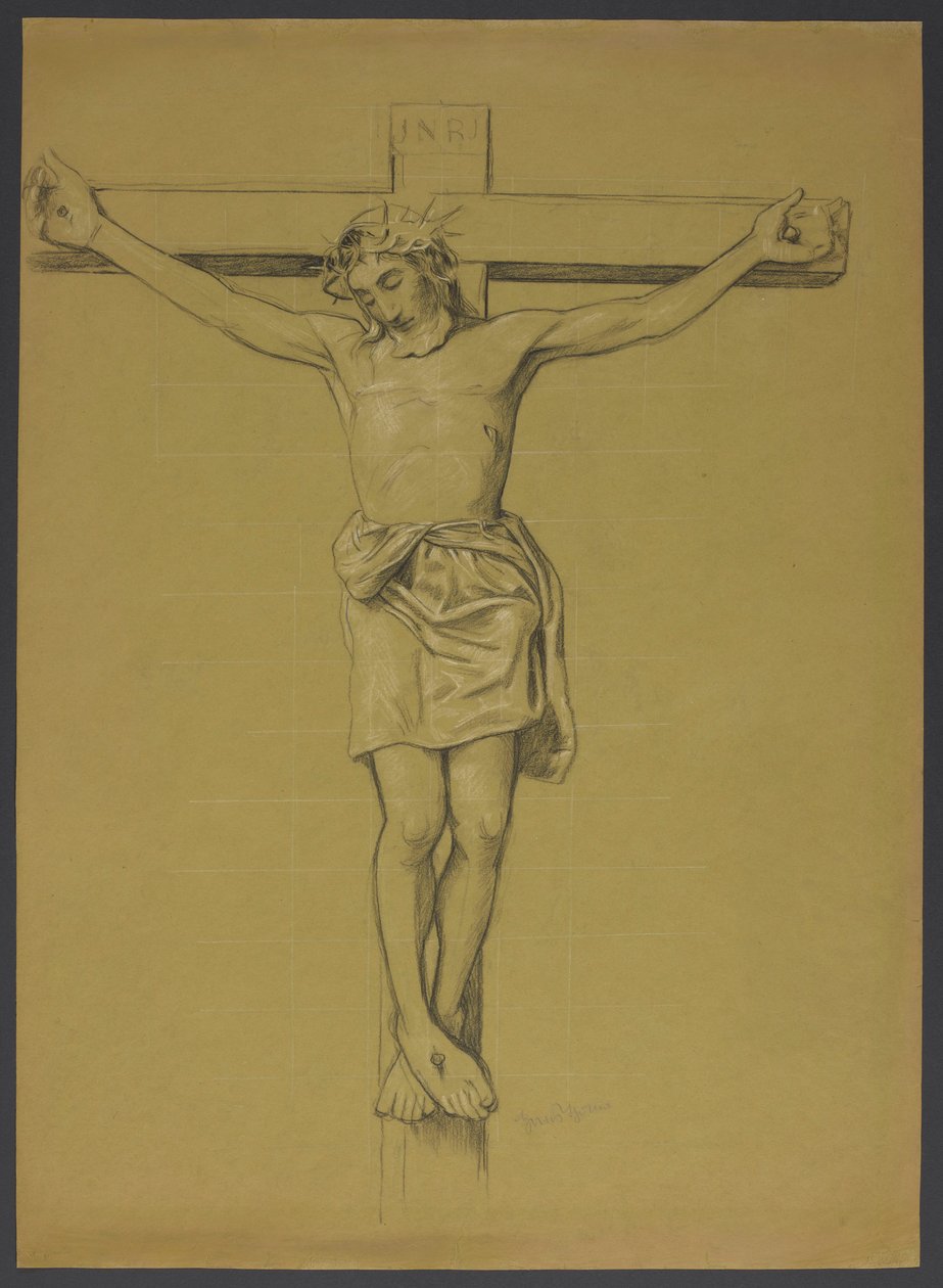 Cristo na cruz de Hans Thoma