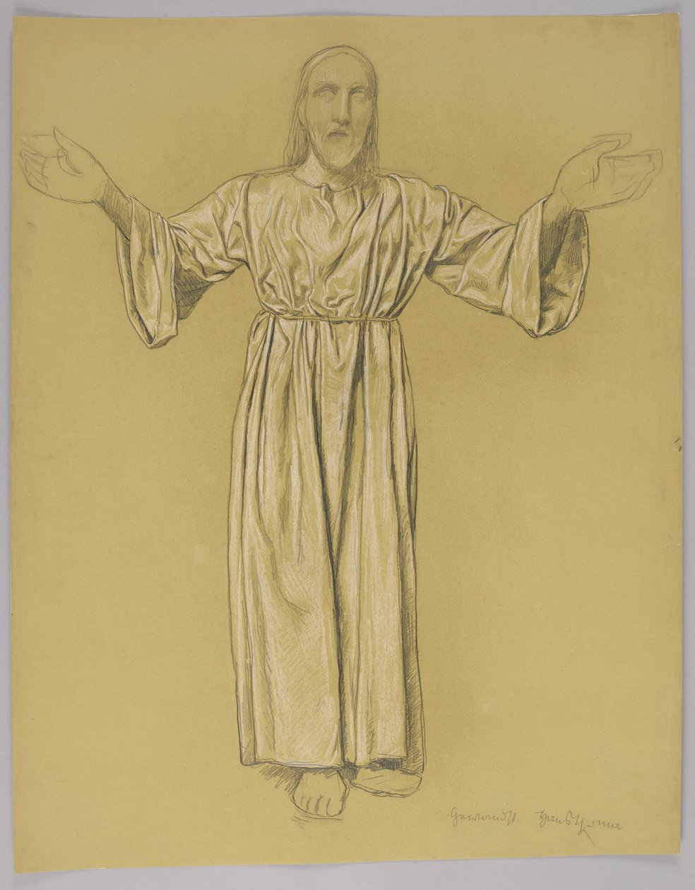 Cristo de braços abertos de Hans Thoma
