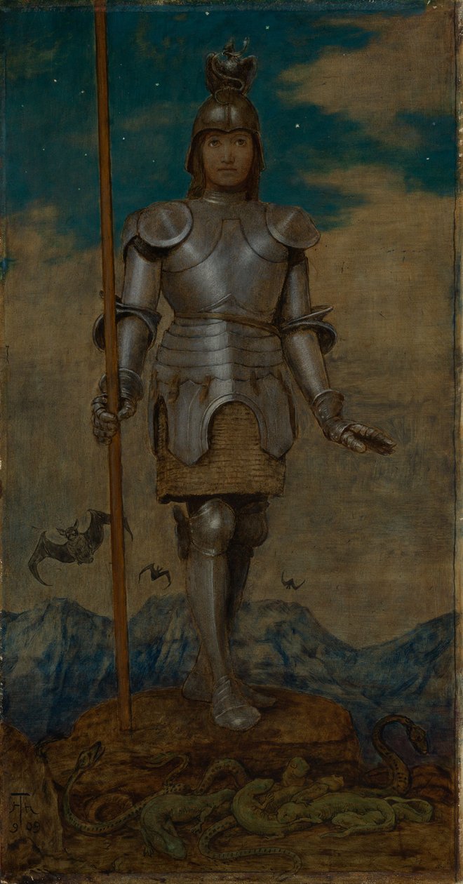 O Santo Cavaleiro Jorge de Hans Thoma