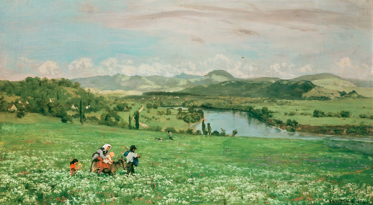 O Reno perto de Säckingen de Hans Thoma