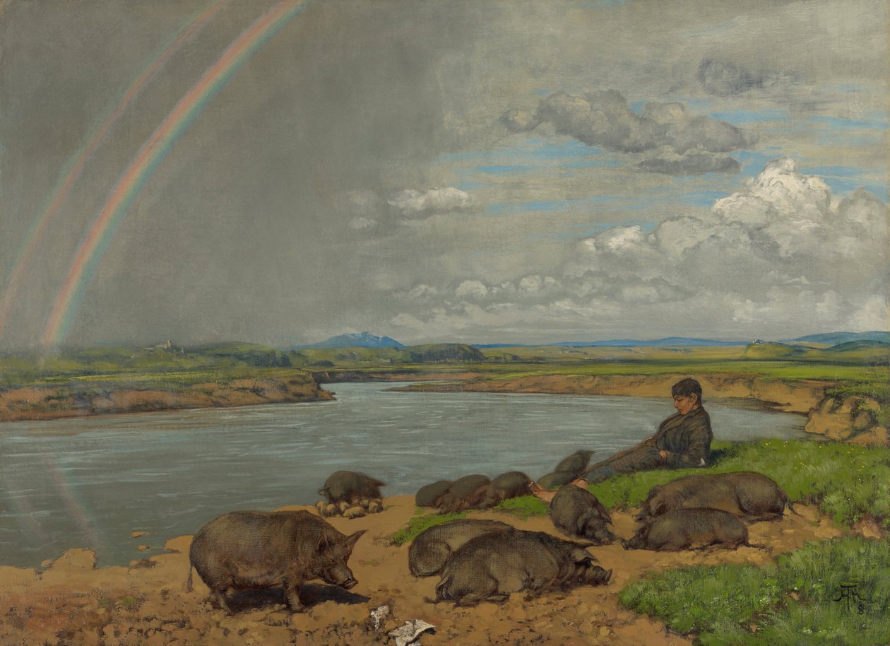 O Filho Pródigo (O Porcário) de Hans Thoma