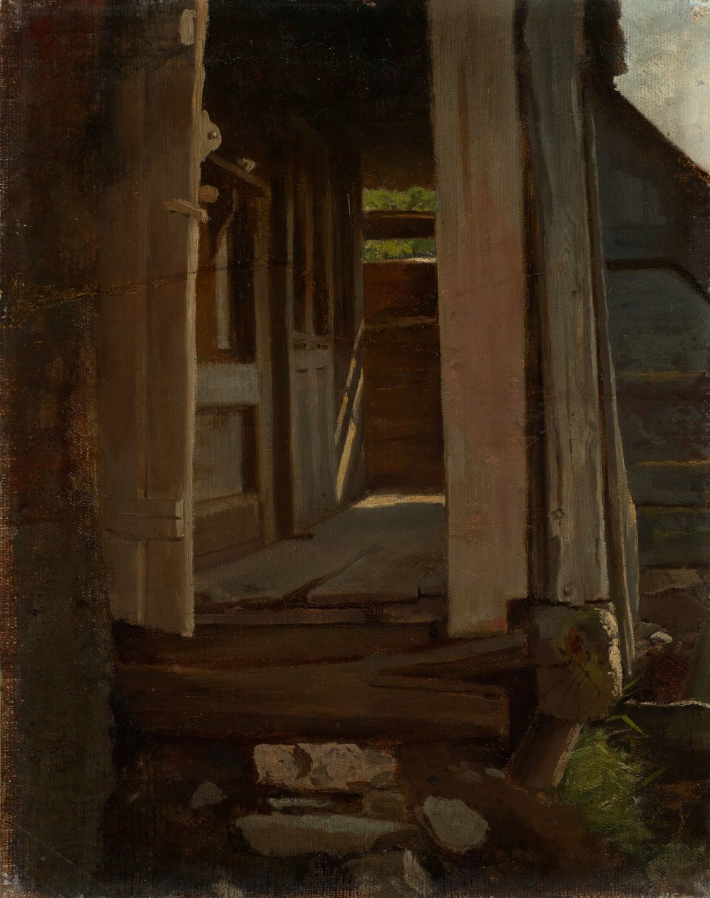 Entrada numa casa da Floresta Negra de Hans Thoma