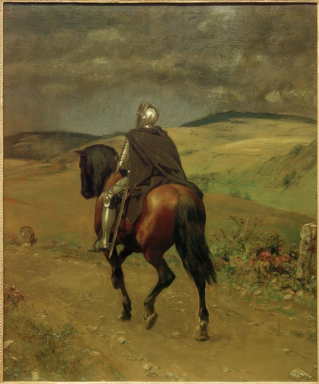 Passeio solitário de Hans Thoma