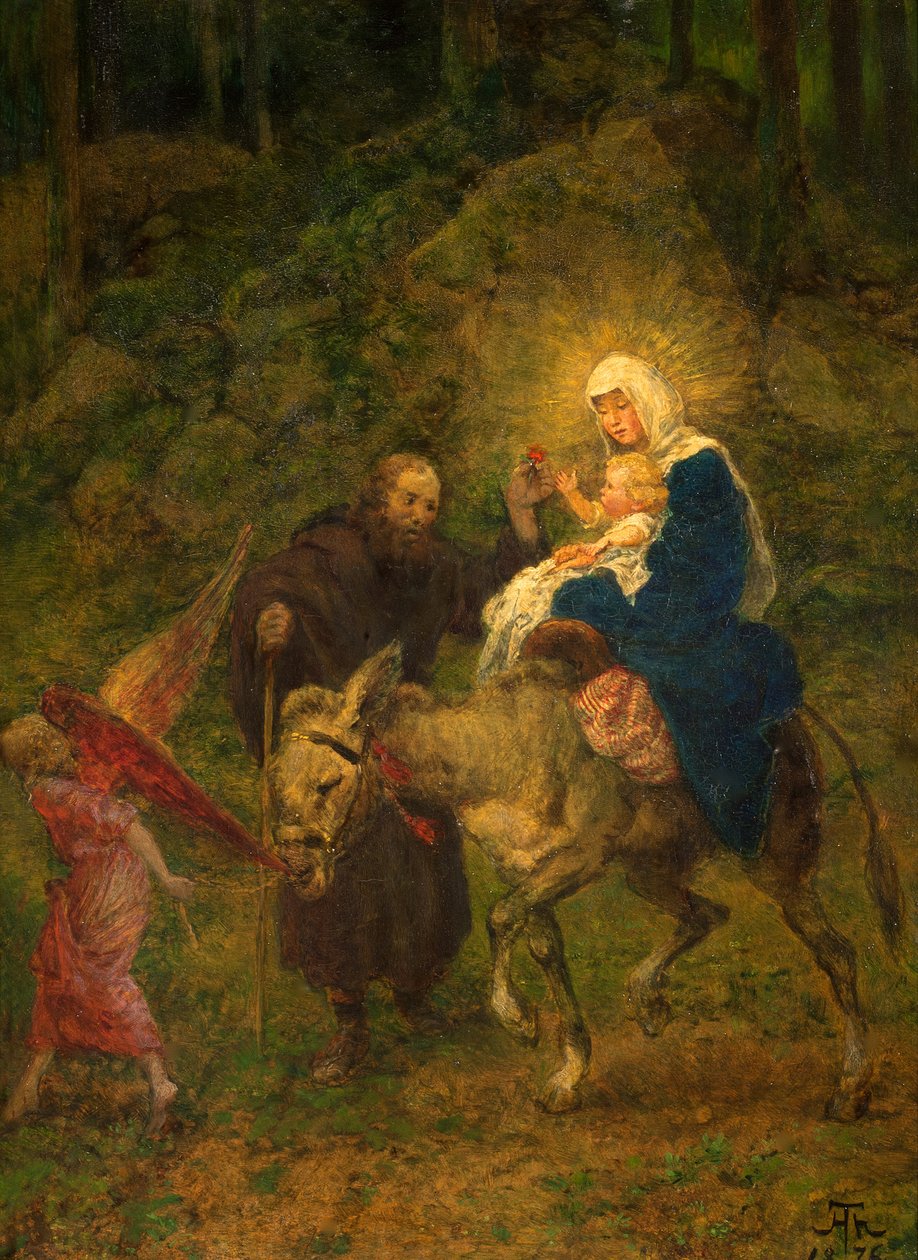 Fuga para o Egito de Hans Thoma