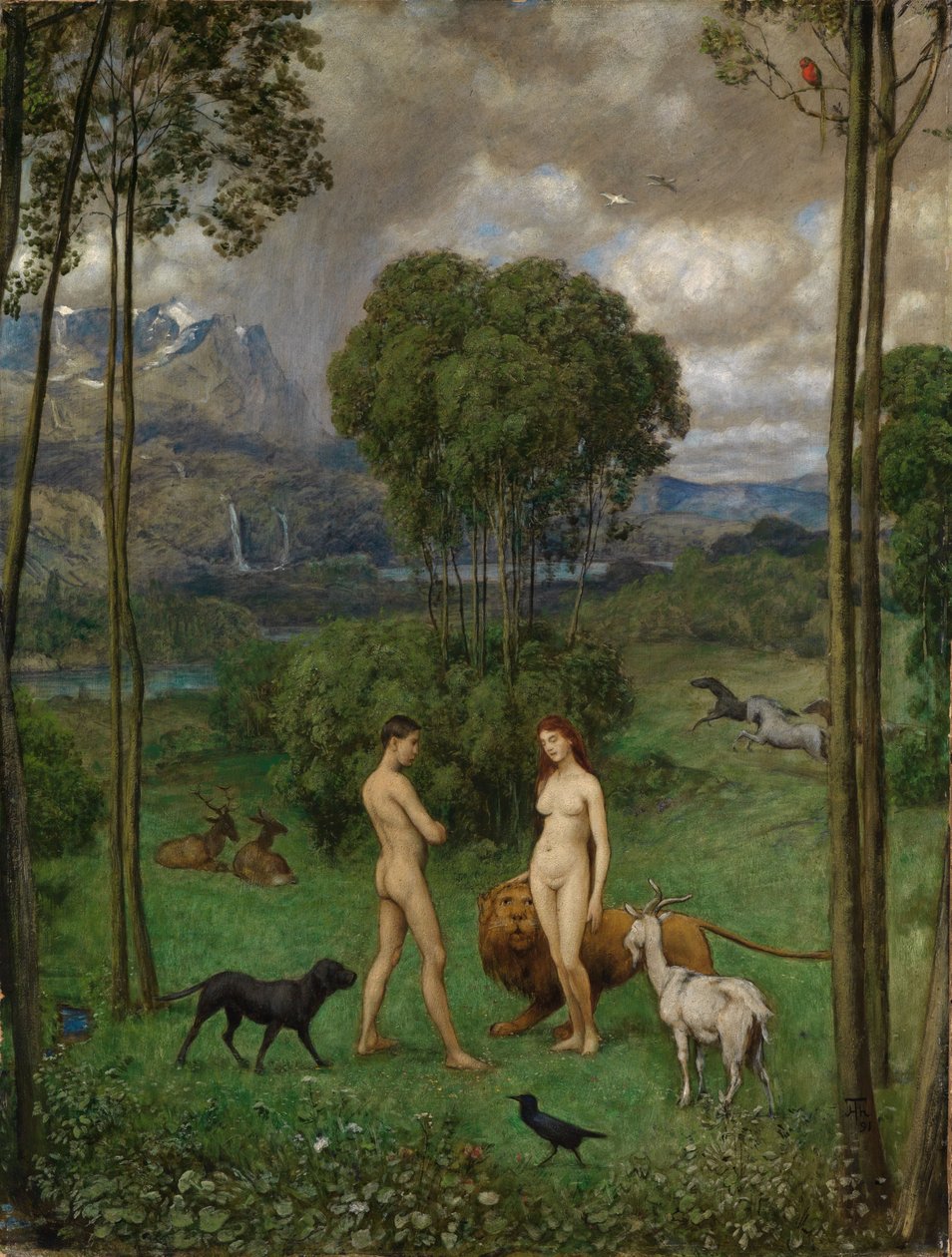 No Paraíso de Hans Thoma