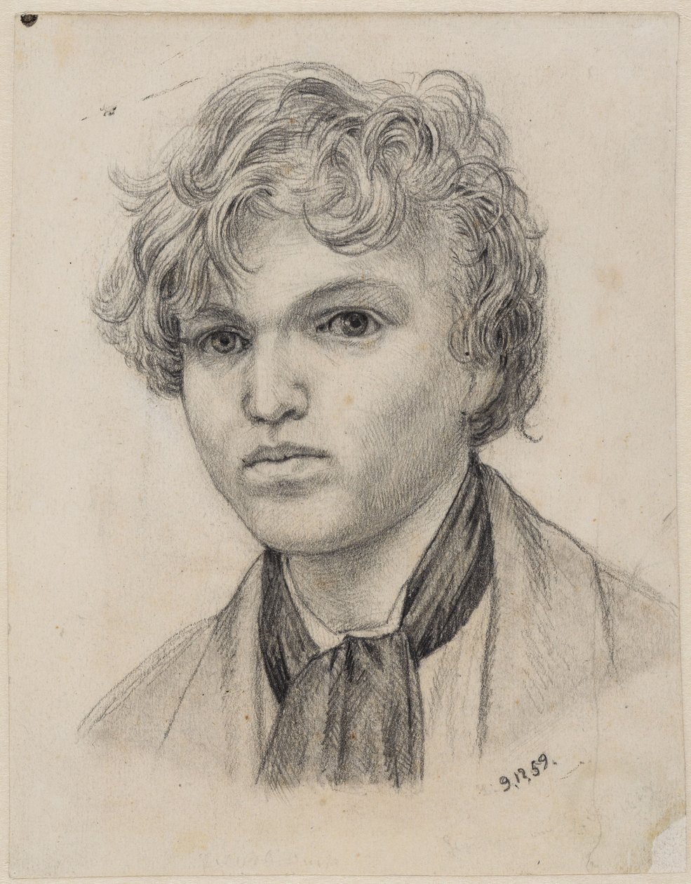 Auto-retrato de juventude de Hans Thoma