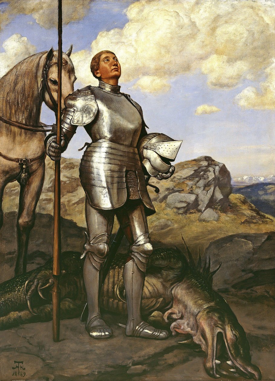 Cavaleiro São Jorge de Hans Thoma