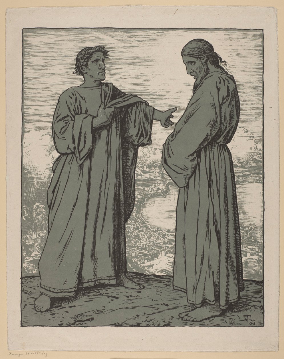 A tentação de Cristo de Hans Thoma